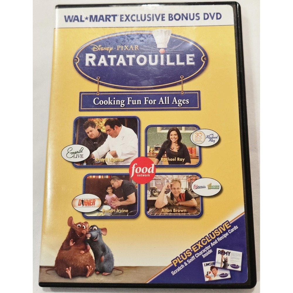 Ratatouille Walmart Exclusive Bonus DVD Disney Pixar Food Network Rachael Ray...